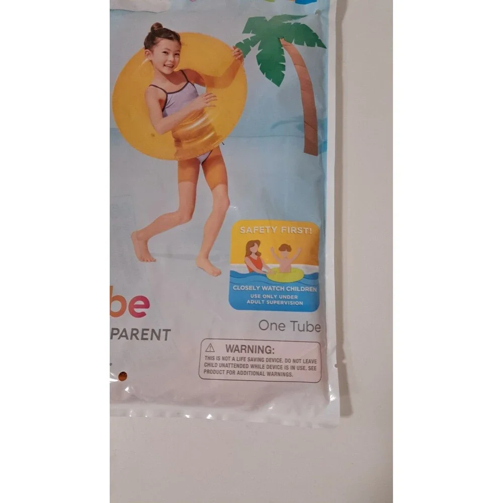 Transparent 30 In. Tube Pool Fun By Intex New In Original Packaging